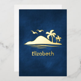 Uitnodiging tot Folie van tropische Vrijgezellenfe