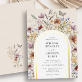 Uitnodiging tot Folie van Wildflower Wedding