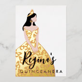 Uitnodiging tot Folie via Quinceañera bewerken (Voorkant)