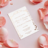 Uitnodiging tot Folie voor joodse lijsten bruiloft