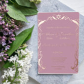 Uitnodiging tot Folie voor joodse lijsten bruiloft