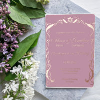 Uitnodiging tot Folie voor joodse lijsten bruiloft