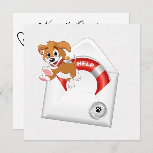 uitnodiging tot fondsenwerving (Voorkant / Achterkant)