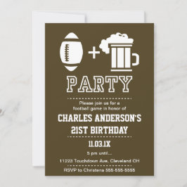 Uitnodiging tot football en bier