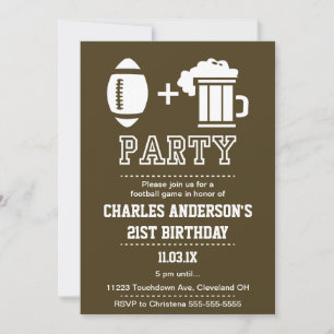 Uitnodiging tot football en bier