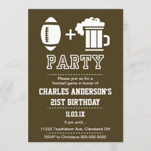 Uitnodiging tot football en bier