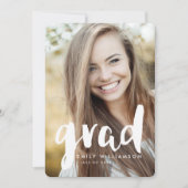 Uitnodiging tot fotograaf voor modern Afstudeerder (Voorkant)