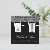 Uitnodiging tot Gay Wedding Ceremony (Staand voorkant)