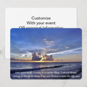 Uitnodiging tot gebed voor zonsondergang (Voorkant / Achterkant)