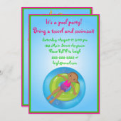 Uitnodiging tot geboorte van de Afrikaanse America (Voorkant / Achterkant)