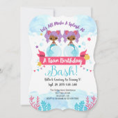 Uitnodiging tot geboorte van een Amerikaanse tweel (Voorkant)