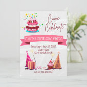 Uitnodiging tot geboorte van gepersonaliseerde mei (Staand voorkant)