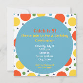 uitnodiging tot geboorte van kinderen - Stippen (Achterkant)