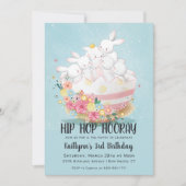 Uitnodiging tot geboorte van Paastheepartij (Voorkant)