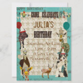 Uitnodiging tot geboorte van partijdieren (Voorkant)