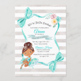 Uitnodiging tot geboorte van Tutu Excited Ballerin