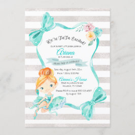 Uitnodiging tot geboorte van Tutu Excited Ballerin