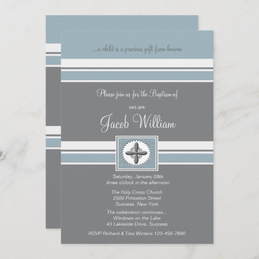 Uitnodiging tot getrouwe religieuze voorvallen (Voorkant / Achterkant)