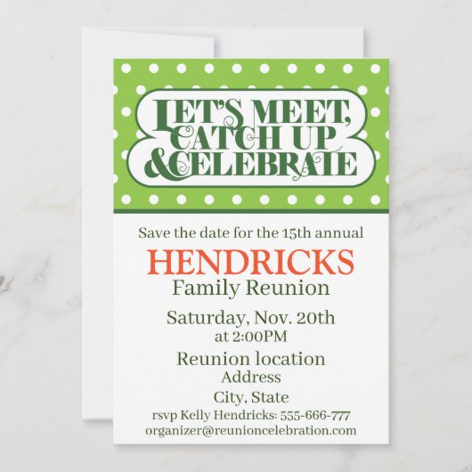 Uitnodiging tot gezinshereniging (Voorkant)