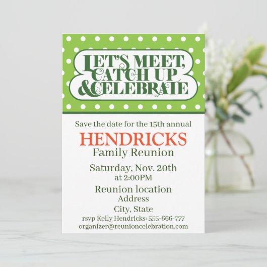 Uitnodiging tot gezinshereniging (Staand voorkant)