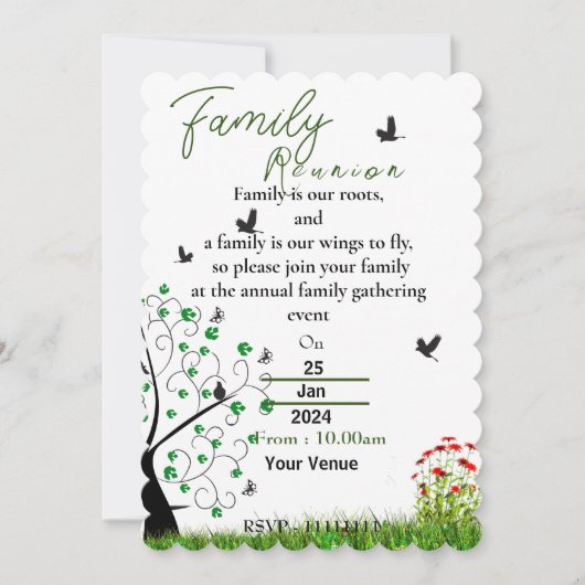 Uitnodiging tot gezinshereniging (Voorkant)