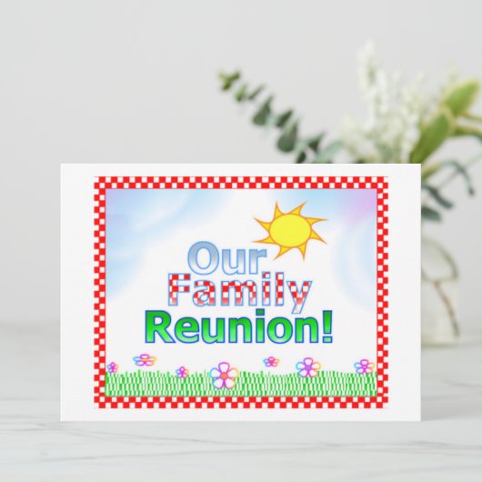 Uitnodiging tot gezinshereniging (Staand voorkant)