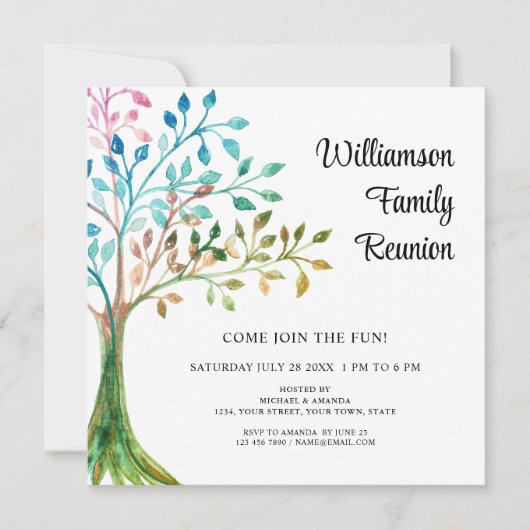 Uitnodiging tot gezinshereniging (Voorkant)