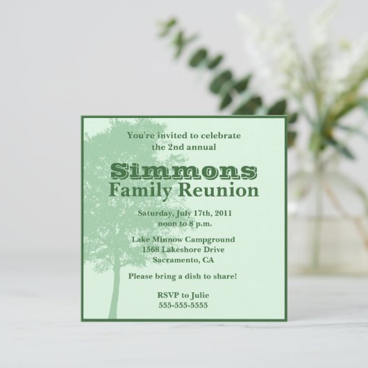 Uitnodiging tot gezinshereniging (Staand voorkant)