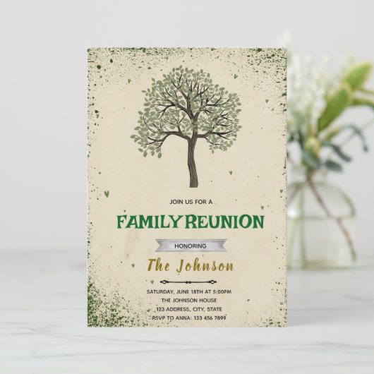 Uitnodiging tot gezinshereniging (Staand voorkant)