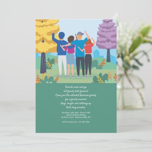 Uitnodiging tot gezinshereniging (Staand voorkant)