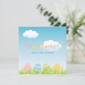 Uitnodiging tot gezinshereniging bij paaspartij (Staand voorkant)