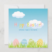 Uitnodiging tot gezinshereniging bij paaspartij (Voorkant)