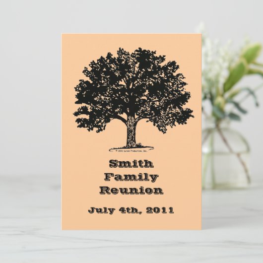 Uitnodiging tot gezinshereniging met envelop (Staand voorkant)