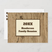 Uitnodiging tot gezinshereniging Rustic (Voorkant / Achterkant)
