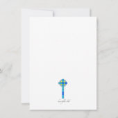 Uitnodiging tot Glas in lood Church Service (Achterkant)