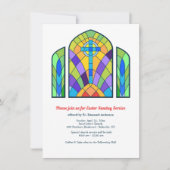 Uitnodiging tot Glas in lood Church Service (Voorkant)