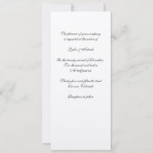 Uitnodiging tot Gold en Black Wedding (Achterkant)