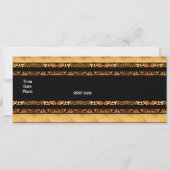 Uitnodiging tot gouden Afrika op zwart (Achterkant)