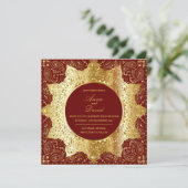  uitnodiging tot gouden bruiloft (Staand voorkant)