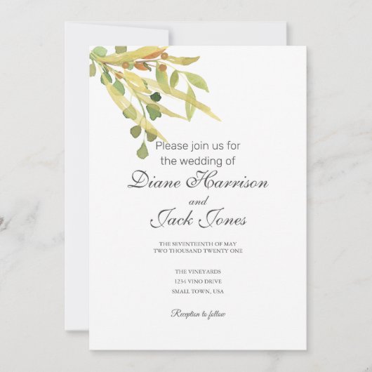 Uitnodiging tot gouden bruiloft (Voorkant)