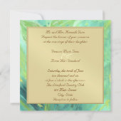 Uitnodiging tot gouden bruiloft in het regenwoud (Achterkant)