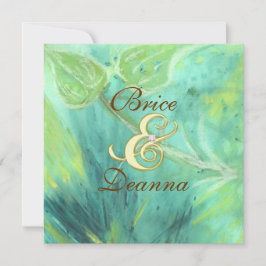 Uitnodiging tot gouden bruiloft in het regenwoud