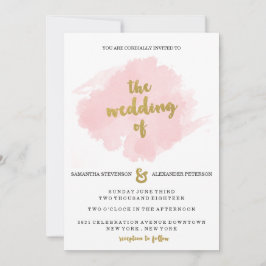 Uitnodiging tot gouden en onwelsprekende bruiloft