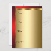 Uitnodiging tot Gouden en Rode Dag Partij (Achterkant)