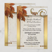 Uitnodiging tot goudkoorts na het huwelijk (Voorkant / Achterkant)