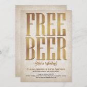 Uitnodiging tot gratis weddenschap (Voorkant / Achterkant)