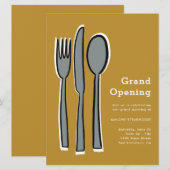 Uitnodiging tot grote opening (Voorkant / Achterkant)