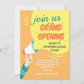 Uitnodiging tot grote opening Bull Horn (Voorkant)