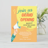 Uitnodiging tot grote opening Bull Horn (Staand voorkant)