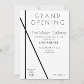 Uitnodiging tot grote opening van hedendaagse gale (Voorkant)